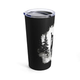 Sasquatch with American Flag Awesome Tumbler 20oz