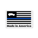 6th Gen Thin Blue Line American Flag Magnet