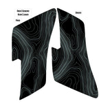 Topo Rear Interior Lower Door Card Insert Overlays (Printed Series) - 2021+ Bronco 4 Door