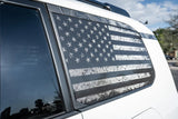 Perforated American Flag Rear Window Overlays V2 - 2024+ Land Cruiser / GX 550