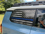 Perforated American Flag Rear Window Overlays V2 - 2024+ Land Cruiser / GX 550