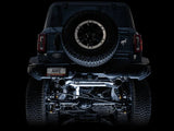 AWE Tuning 0FG Dual Rear Exit Exhaust w/4.5" Diamond Black Tips & Bash Guard - 2021+ Bronco 2.3L/2.7L - StickerFab