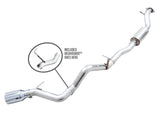 AWE Tuning 0FG Single Rear Exit Exhaust w/5" Chrome Silver Tip & Bash Guard - 2021+ Bronco 2.3L/2.7L - StickerFab