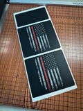 Flag Sun Visor Warning Overlays - 2021+ Bronco / 2024+ Ranger Raptor - StickerFab