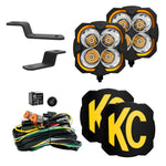 KC HiLiTES FLEX ERA 4 2-Light Sys Ditch Light Kits (Combo Beam) - 2021+ Bronco - StickerFab