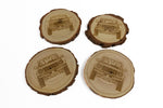 Laser Series 6th Gen Wood Coasters (Set of 4)