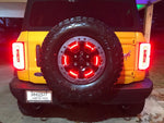 Oracle LED Red Illuminated Spare Tire Wheel Ring Third Brake Light - 2021+ Bronco - StickerFab